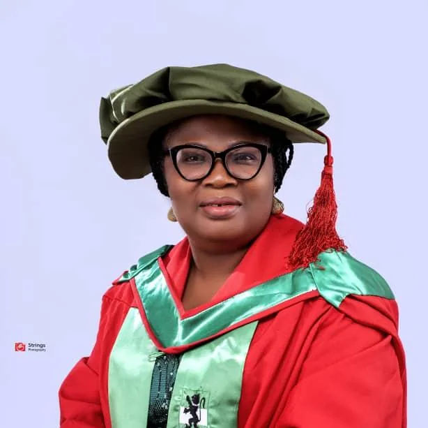 (Mrs.) Felicia Udofia, Executive Director of Presvill Academy, in academic robes