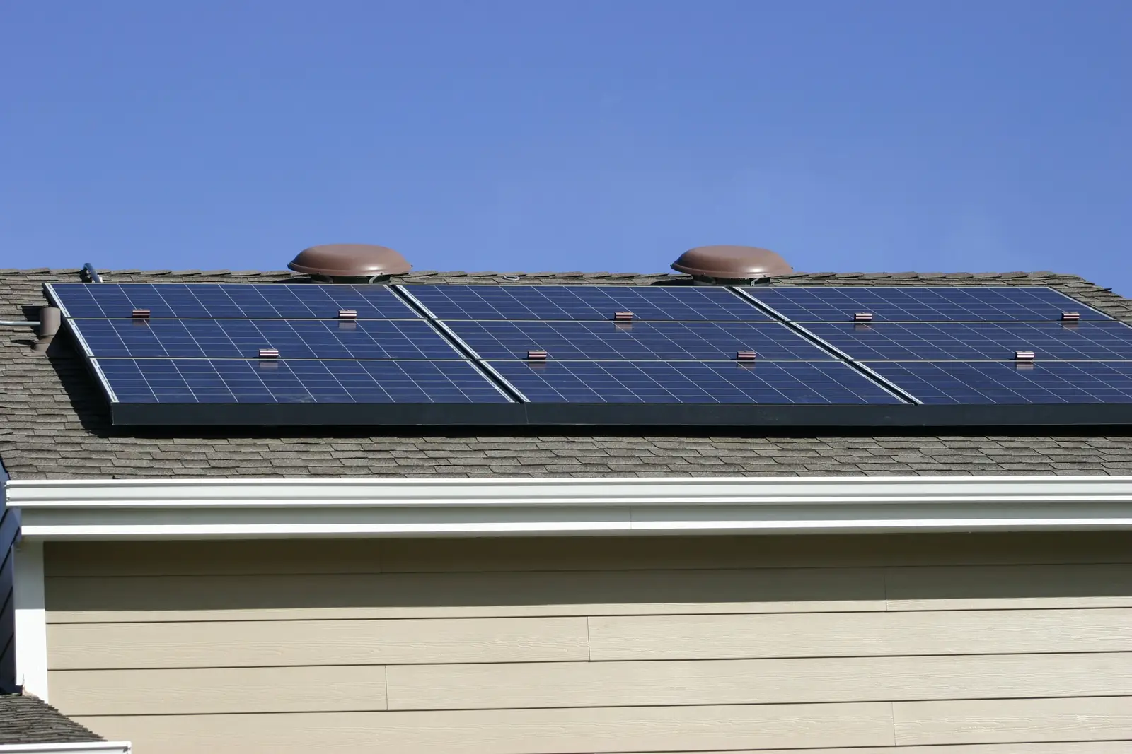 Illustrative photo: solar panels on a roof